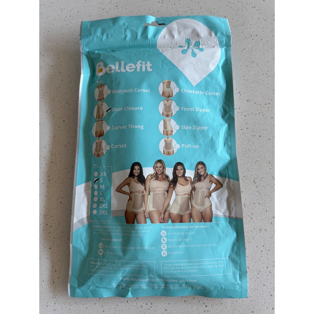 Bellefit Dual-Closure Girdle Postpartum Recovery Nude Medical Grade Small - Picture 3 of 8
